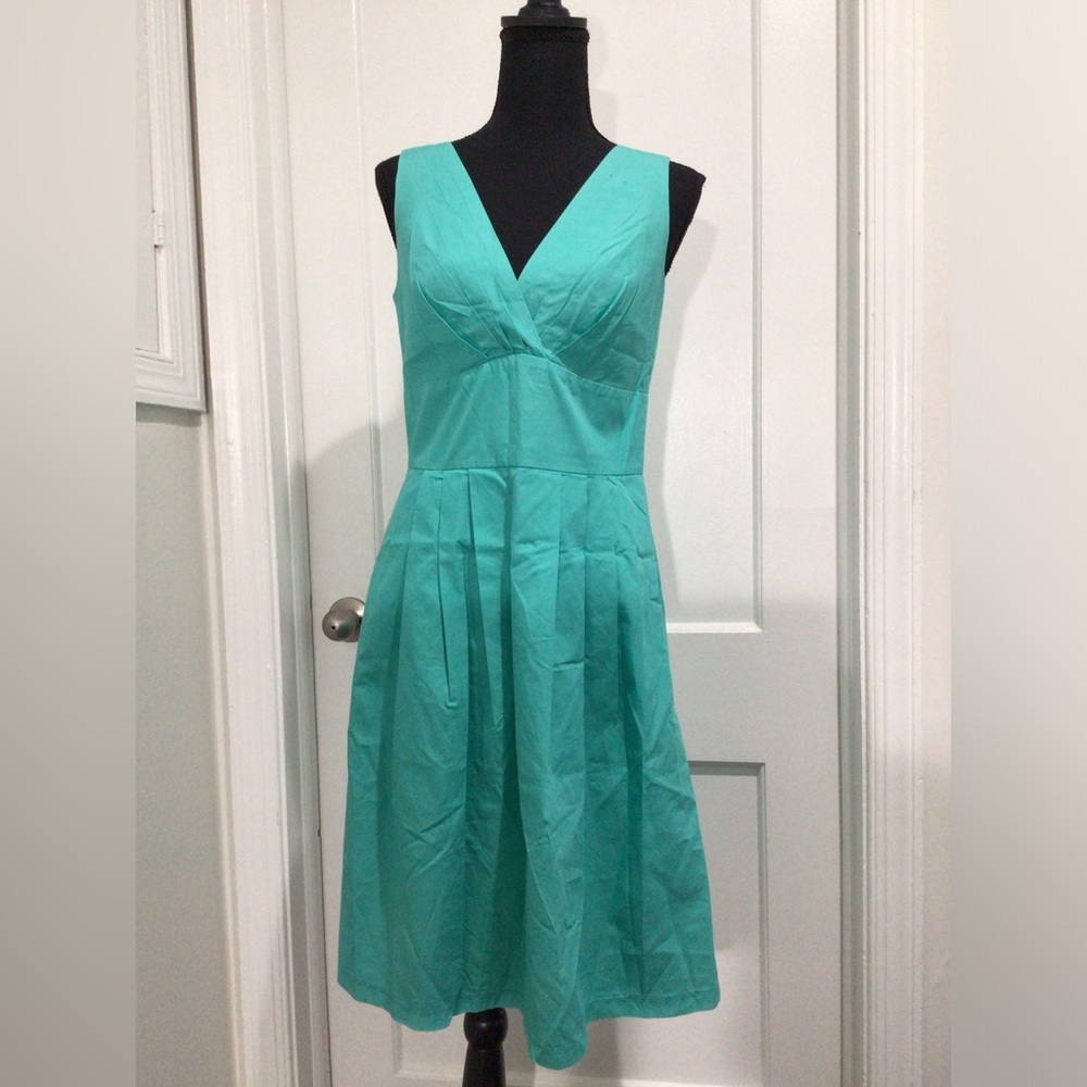 Blue sleeveless dress